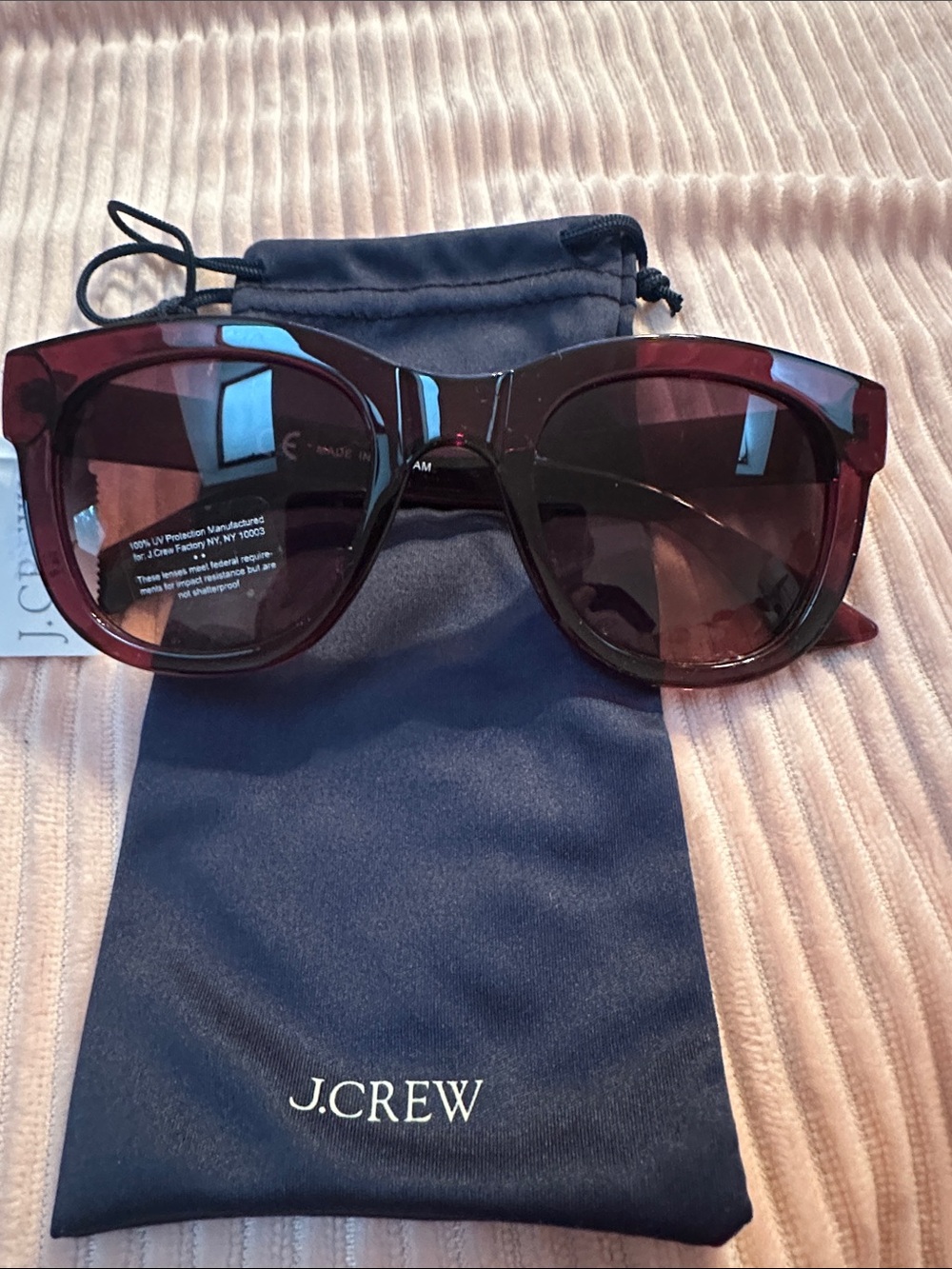 J.Crew Oversized square-frame sunglasses Brown NWT